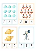 Vorschau - Stationenlernen - Klammerkarten Zählen: Mengen erfassen & Zählen bis 10, frühes Mathe für Kita & Vorschule, Zahlen lernen - Seite 3