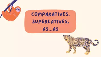 Vorschau - Präsentationen/Tafelbilder - comparatives, superlatives, as...as - Deckblatt