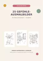 Vorschau - Mal- und Bastelvorlagen - Gefühle & Emotionen – kostenlose Ausmalbilder für Kita und Vorschule - Deckblatt
