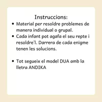 Vista previa - Tarjetas / Manipulativos - ELS ENIGMES DE SISÈ - página 1