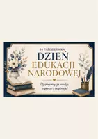 zapowiedź - Dzień Edukacji Narodowej - gazetka - obwoluta