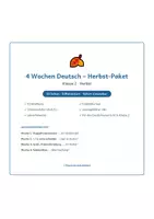 Vorschau - Arbeitsblätter - Deutsch Klasse 2: Diktat & Rechtschreibung im Herbst | 4-Wochen-Paket | 5 Diktatformen | 3-fach differenziert - Seite 1