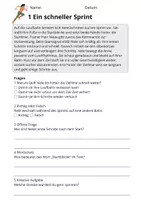 Vorschau - Stundenentwürfe - Lesetraining Leichtathletik | Leseverständnis Klasse 3 - Seite 3