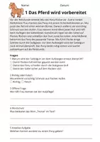 Vorschau - Stundenentwürfe - Lesetraining Reitsport | Leseverständnis Klasse 3 - Seite 3