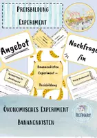 Vorschau - Stundenentwürfe - Preisbildung Ökonomisches Experiment Bananenkistenexperiment - Deckblatt