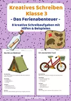 Vorschau - Stundenentwürfe - XL Materialpaket Kreatives Schreiben Klasse 3 Alltag - 10 Materialien - Seite 1