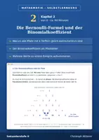Vorschau - selbst erstellte Cliparts/Grafiken - Bernoulli-Formel am Baumdiagramm | Selbstlernkurs mit Lösungen | Sek II - Deckblatt