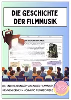 Vorschau - Arbeitsblätter - Filmmusik: 3. Die Geschichte der Filmmusik - Deckblatt