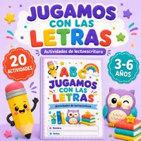 Vista previa - Hojas de trabajo - Cuaderno de lectoescritura de 3 a 6 años - Portada