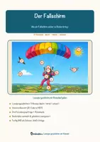 Vorschau - Stationenlernen - Der Fallschirm – Lesespurgeschichte mit Rätselaufgaben (Klasse 8) - Seite 2