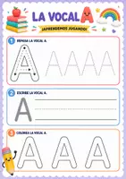 Vista previa - Hojas de trabajo - Cuaderno de lectoescritura de 3 a 6 años - página 2