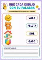 Vista previa - Hojas de trabajo - Cuaderno de lectoescritura de 3 a 6 años - página 3