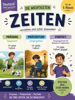 Vorschau - Stundenentwürfe - Zeitformen Klasse 5 differenziert – Präsens · Präteritum · Perfekt - Deckblatt