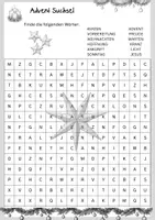 Vorschau - Arbeitsblätter - Suchsel Advent - Seite 1