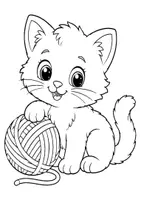 Vista previa - Juegos / Gamificación - Libro de colorear animales adorables 30 páginas - página 3