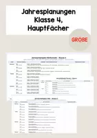 Vorschau - Unterrichtsreihen - Stoffverteilungspläne Klasse 4 (HSU, Deutsch, Mathe) - Deckblatt