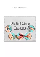 Vorschau - Stundenentwürfe - Fünf Sinne Unterrichtsreihe Materialpaket - Seite 3
