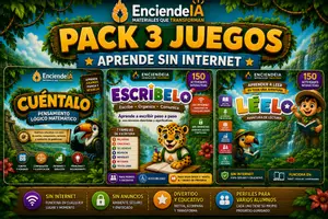 Vista previa - Unidades / Secuencias / Situaciones de Aprendizaje - TRILOGÍA EDUTECH: CUÉNTALO + LÉELO + ESCRÍBELO | 3 JUEGOS EDUCATIVOS INTERACTIVOS PARA PRIMARIA - Portada