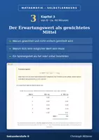 Vorschau - selbst erstellte Cliparts/Grafiken - Erwartungswert richtig berechnen | Selbstlernkurs mit Lösungen | Sek II - Deckblatt