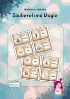 Vorschau - Fördermaterial/Inklusion - Zauberei und Magie: Wortschatzkärtchen - Deckblatt