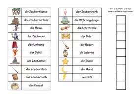 Vorschau - Fördermaterial/Inklusion - Zauberei und Magie: Wortschatzkärtchen - Seite 2