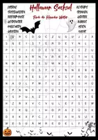 Vorschau - Arbeitsblätter - Halloween Suchsel Rätsel - Deckblatt