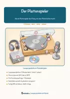 Vorschau - Stationenlernen - Der Plattenspieler – Lesespurgeschichte mit Rätselaufgaben (Klasse 8) - Seite 2