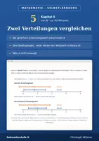 Vorschau - selbst erstellte Cliparts/Grafiken - Verteilungen sicher vergleichen | Selbstlernkurs mit Lösungen | Sek II - Deckblatt