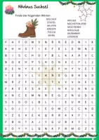 Vorschau - Arbeitsblätter - Nikolaus Suchsel Rätsel Wortsuche - Deckblatt