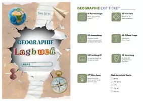 Vorschau - Arbeitsblätter - Vorlage für ein Logbuch Geographie Oberstufe - Seite 1