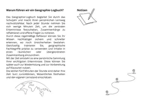 Vorschau - Arbeitsblätter - Vorlage für ein Logbuch Geographie Oberstufe - Seite 2