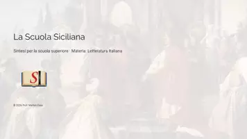 anteprima - Presentazioni / Lavagne - La Scuola Siciliana alla corte di Federico II - Pagina di copertina
