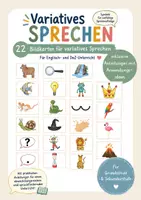 Vorschau - Bildkarten - Bildkarten für variatives Sprechen - mit Anleitung - Englisch und DaZ - Deckblatt