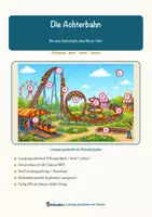 Vorschau - Stationenlernen - Die Achterbahn – Lesespurgeschichte mit Rätselaufgaben (Klasse 8) - Seite 2