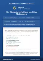 Vorschau - selbst erstellte Cliparts/Grafiken - Binomialverteilung nachweisen | Selbstlernkurs mit Lösungen | Sek II - Deckblatt