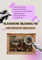 Vorschau - Stundenentwürfe - Klassische Bildanalyse - Unterrichtsbesuch - Deckblatt