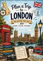 Vorschau - Arbeitsblätter - Plan a trip to London - Deckblatt