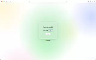 Vorschau - Spiele - Online Rechnen bis 20 - Game Webseite Link Mathe - Seite 2