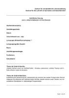 Vorschau - Stundenentwürfe - Deutsch Jg. 7 - Kleider machen Leute_schriftliche Planung 5. UB - Deckblatt