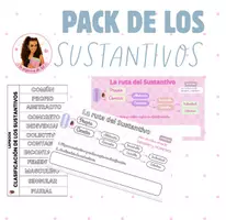 Vista previa - Unidades / Secuencias / Situaciones de Aprendizaje - PACK DE LOS SUSTANTIVOS - Portada