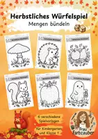 Vorschau - Spiele - Herbstliches Würfelspiel Bündeln Mengenerfassung Anfangsunterricht - Deckblatt