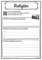 Vista previa - Hojas de trabajo - Religión – Ficha: texto con huecos, comprensión auditiva y sopa de letras - página 3