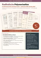 Vorschau - Stundenentwürfe - Radikalische Polymerisation — Chemie Qualifikationsphase - Deckblatt