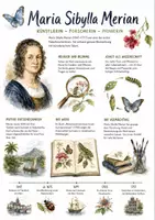 Vorschau - Arbeitsblätter - Lernplakat + Arbeitsblätter zum Thema "Maria Sibylla Merian" (Lückentext, Hörverstehen) + Lösung & MP3 + Mindmap + Infografik - Deckblatt