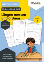 Vorschau - Arbeitsblätter - Materialsammlung: Längen messen und ordnen - Deckblatt