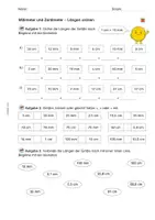 Vorschau - Arbeitsblätter - Arbeitsblatt: Längen ordnen - Seite 2