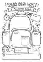 Vorschau - Arbeitsblätter - Wer bin ich? - Mein Identitätsrucksack - Seite 1