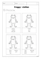 Vorschau - Arbeitsblätter - Froggy gets dressed - Arbeitsblätter - Seite 3