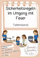 Vorschau - Experimente - Sicherheitsregeln im Umgang mit Feuer - Deckblatt