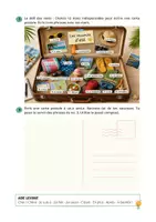 Aperçu - Feuilles d'exercices - Écrire une carte postale ⎮ Réviser le passé composé - Fiche de travail - Page 2